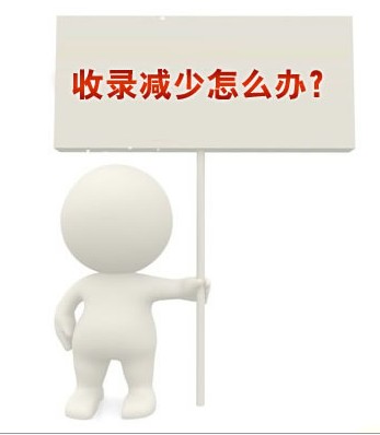 网站优化收录减少怎么办?